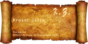 Kreisz Zilia névjegykártya